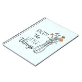 Wildblumen Zitate zu Inspiration-Blume Notizblock (Linke Seite)