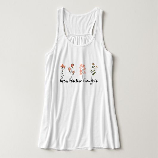 Wildblumen Zitiv-Tank Tank Top (Design Vorderseite)