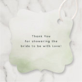 Wildblumen zu Aquarellfarben Vielen Dank Geschenkanhänger (Rückseite)