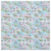 Wildblumen zu einem blauen Himmel Stoff (Muster)