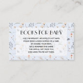 Wildblumen zum Blue Baby Showbucher Begleitkarte (Vorderseite)