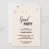 Wildblumen zum Frische Erröten Einladung (Vorderseite)