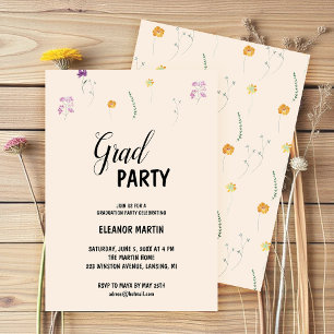 Wildblumen zum Frische Erröten Einladung