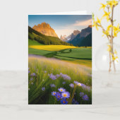 Wildblumen zum Geburtstag Karte (Gelbe Blume)