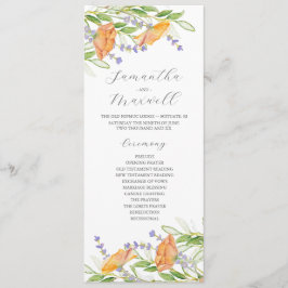 Wildblumen zum Hochzeitsprogramm für Wasserfarben Programm