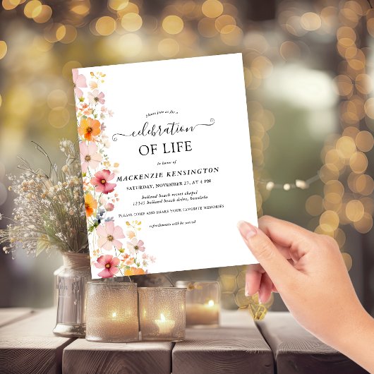 Wildblumen zum Lebensgedanken