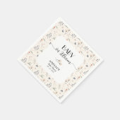 Wildblumen zur Elfenbeindusche Serviette (Ecke)