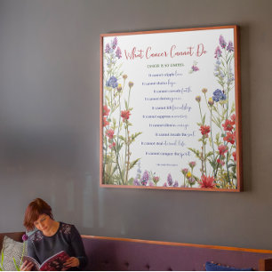 Wildblumen zur Krebsförderung Leinwanddruck