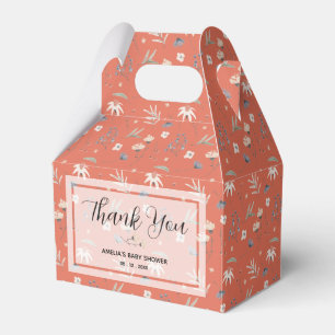 Wildblumen zur Terracotta-Babydusche Geschenkschachtel
