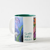 Wildblumen Zweifarbige Tasse (Vorderseite Links)