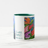 Wildblumen Zweifarbige Tasse (Mittel)