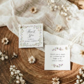 Wildblumenblüte Vintage Florale Brautparty Geschenkanhänger