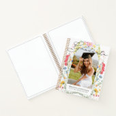 Wildblumenbogen-Foto-Abschlussgästebuch Notizblock (Innenseite)