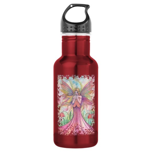 Wildblumenfee Trinkflasche (Vorderseite)