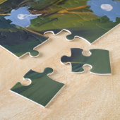 Wildblumenfeld | Aquarell Blumen Botanisch Puzzle (Seite)