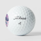 Wildblumenfeld-Impressionismus -Pink Golfball (Logo)