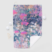 Wildblumenfeld-Impressionismus -Pink Golfhandtuch (Insitu)