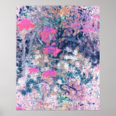 Wildblumenfeld Impressionismus - Rosa Poster (Vorne)