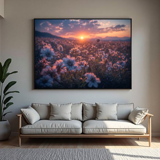 Wildblumenfeld Poster