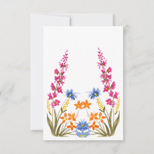 Wildblumenflüsterer dankeskarte (Vorderseite)
