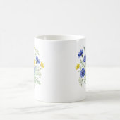 Wildblumengarten-Aquarellkunst Kaffeetasse (Mittel)