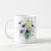 Wildblumengarten-Aquarellkunst Kaffeetasse (Links)