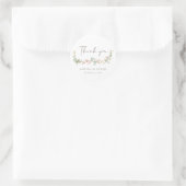 Wildblumengarten-Blumen-Danke-Aufkleber Runder Aufkleber (Tasche)