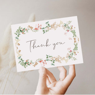 Wildblumengarten Blumen Danke Postkarte