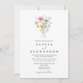 Wildblumengarten Blumen Einladung (Vorderseite)