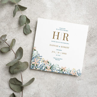 Wildblumengarten Boho Moderne Hochzeitseinladung Einladung