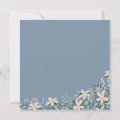 Wildblumengarten Boho Moderne Hochzeitseinladung Einladung (Rückseite)