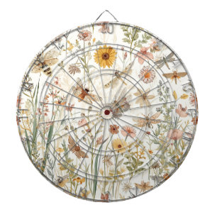 Wildblumengarten Botanische Schmetterlinge Floral Dartscheibe