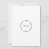 Wildblumengarten-Hochzeit Einladung (Rückseite)