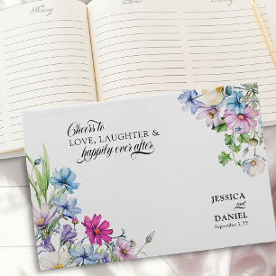 Wildblumengarten Hochzeit glücklich bis ans Ende Gästebuch