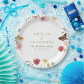 Wildblumengarten-Hochzeit Pappteller (Party)