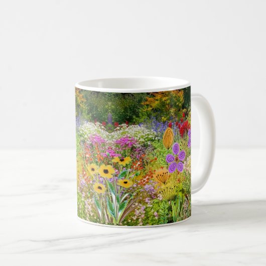 Wildblumengarten-Kaffeetasse Kaffeetasse (VorderseiteRechts)