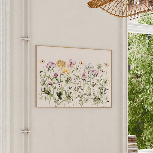 Wildblumengarten Poster
