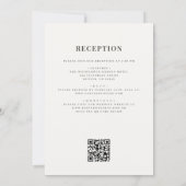 Wildblumengarten-QR-Code-Hochzeit Einladung (Rückseite)