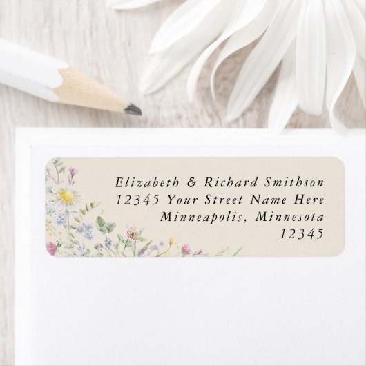 Wildblumengarten Warme Erdtöne Hochzeitsadresse (Insitu)