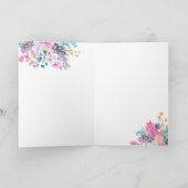 Wildblumengebirge Geburtstag 7 Foto Gitter Karte (Innenseite)