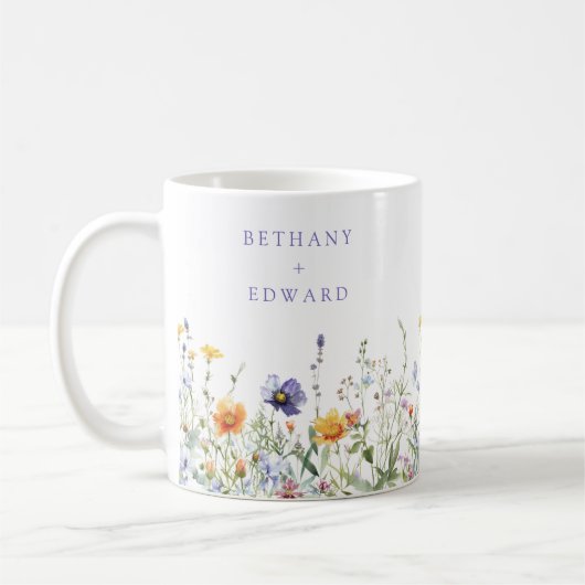 Wildblumenhochzeit Kaffeetasse (Links)