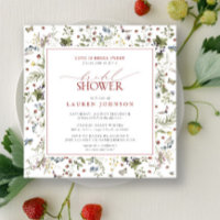 Wildblumenliebe ist süß wie Beeren Rote Hochzeitsd