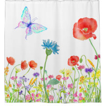 Wildblumenmohnblumenwiesen-Schmetterling