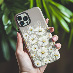 Wildblumenmuster auf Beige Case-Mate iPhone Hülle