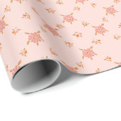 Wildblumenmuster Geschenkpapier (Rolleneckpunkt)