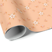 Wildblumenmuster Geschenkpapier (Rolleneckpunkt)