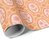 Wildblumenmuster Geschenkpapier (Rolleneckpunkt)