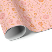 Wildblumenmuster Geschenkpapier (Rolleneckpunkt)