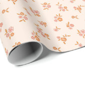 Wildblumenmuster Geschenkpapier (Rolleneckpunkt)