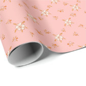 Wildblumenmuster Geschenkpapier (Rolleneckpunkt)